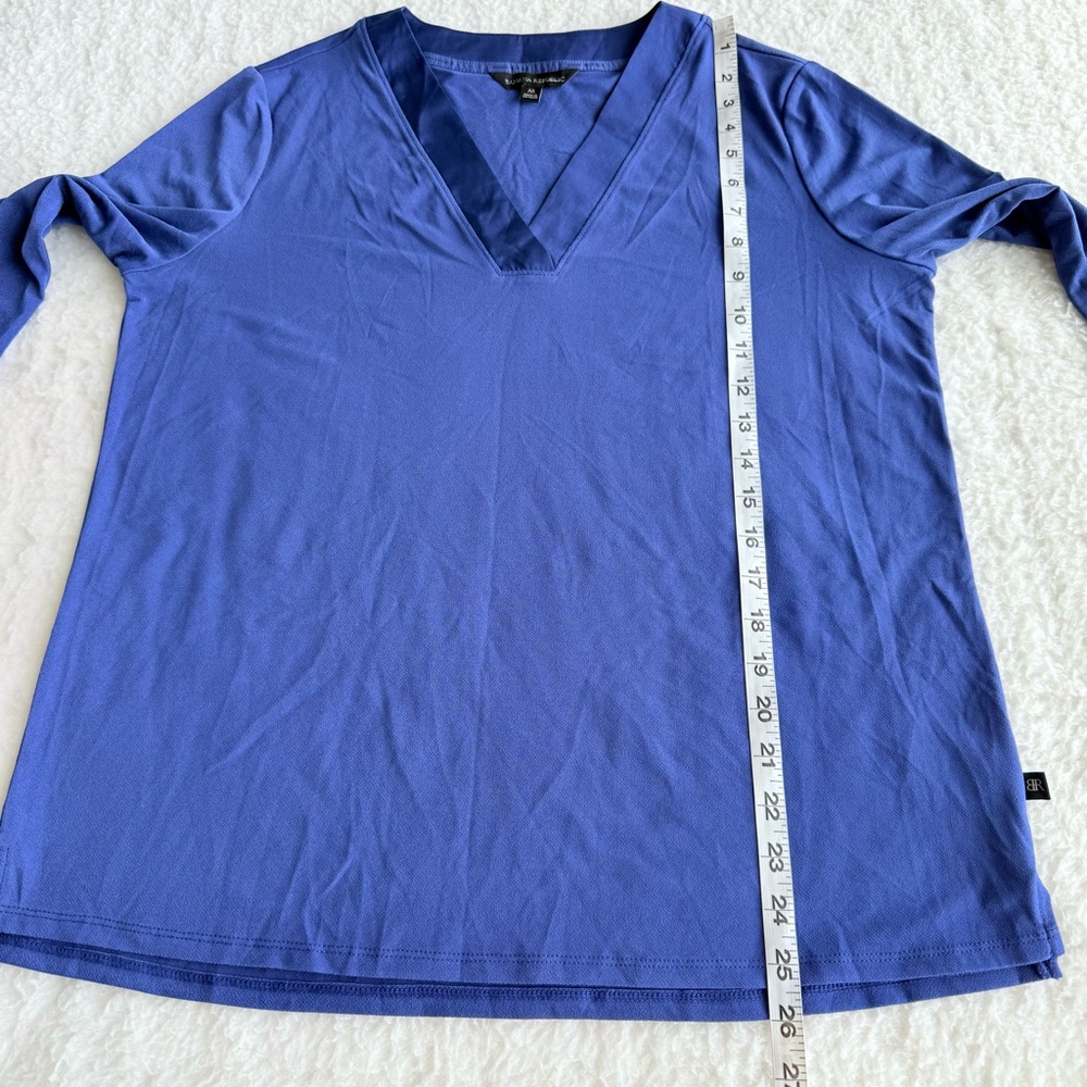 Banana Republic NWOT Women's V-Neck Blue 3/4 Sleeve Airy Blouse, Size XXL, XL, M - Picture 13 of 14